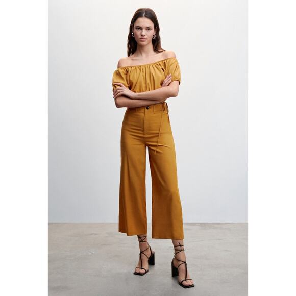 MANGO High-Waist Crop Trousers - XL - Picture 5 of 6